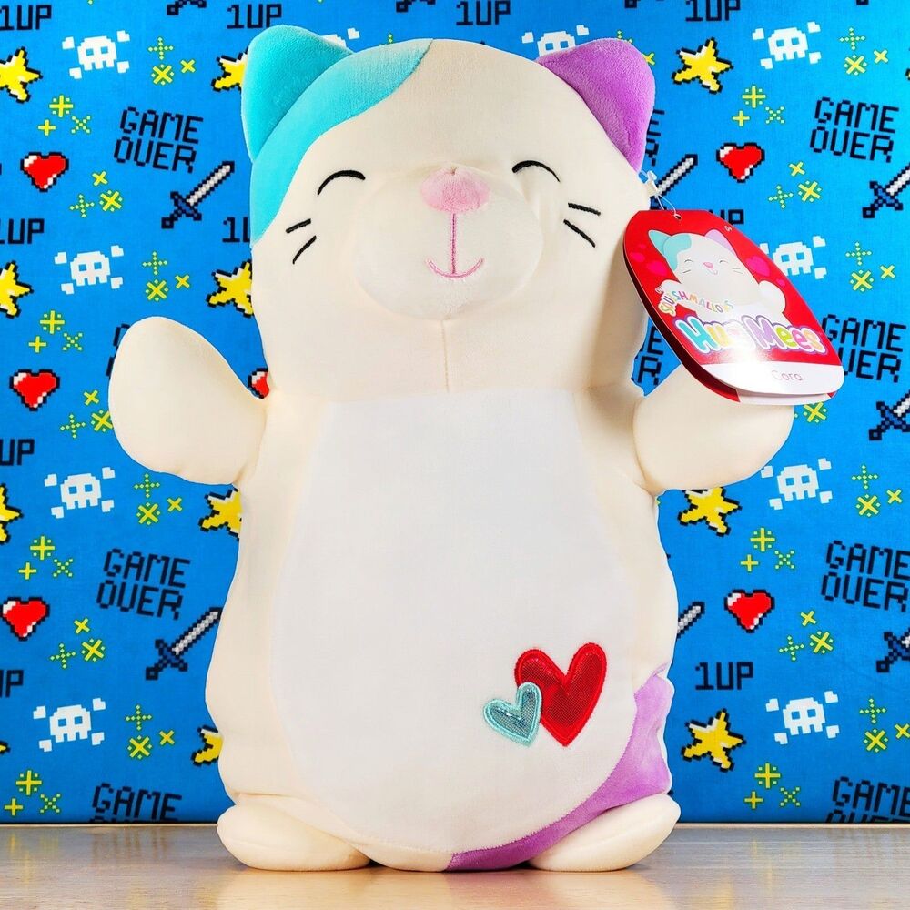 Squishmallow Cora the Cat 14" Ultrasoft Hugmees Valentine's Day Animal Plush NWT